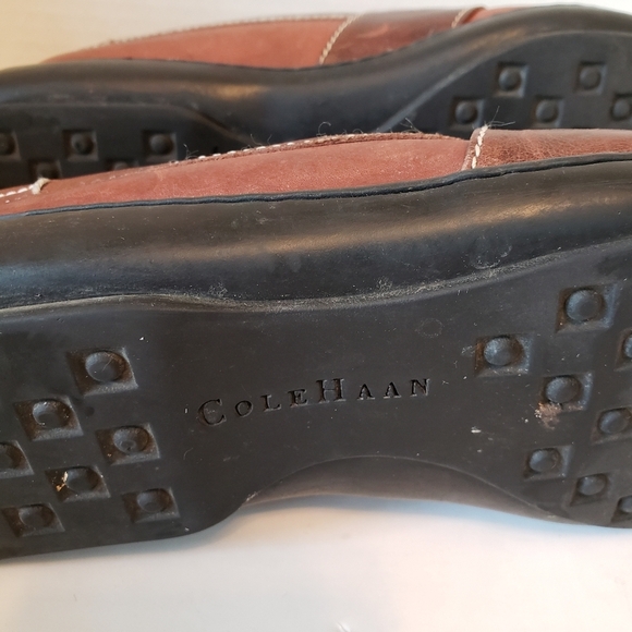 Cole Haan Mens Brown Leather Penny Loafer Slip On Shoes, - Picture 6 of 8